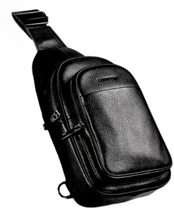  Кожаная сумка Tanjiezhe YG-012 черная