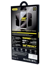 Защитное стекло для i-Phone 15 Pro Supglass SG-09 Антишпион чёрное