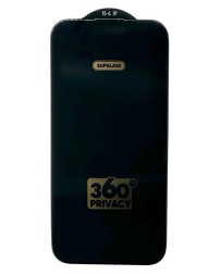 Защитное стекло для i-Phone 15 Pro Supglass SG-09 Антишпион чёрное