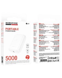 Powerbank Borofone BJ81 5000mAh 1USB/Type-C 2A белый