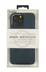 Накладка MagSafe для i-Phone 13 Pro Max K-Doo Mag Kevlar пластик синяя