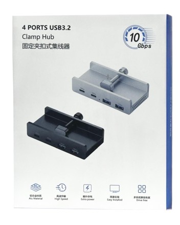  USB-С хаб Orico HCL-2A2C USB3.2x2/USB-Cx2 черный