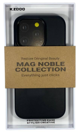  Накладка для i-Phone 14 Pro K-Doo Mag Noble кожаная черная