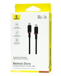 Кабель-зарядка Type-C на Type-C Baseus Dura Series 100W 2м P10377803U01-03 красно-чёрный