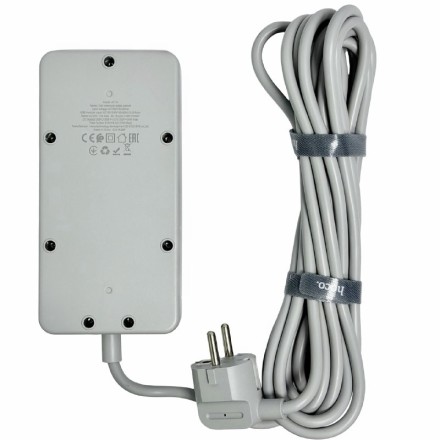  Сетевой фильтр Hoco AC7A 3 розетки/3USB/1USB-C 5м черный