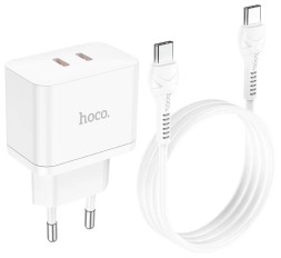 Сетевое зар. устр. Hoco N29 с шнуром Type-C на Type-C 2C 35W белое