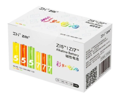 Батарейки ZMI Rainbow ZI5 тип AA 12 шт. + ZI7 тип AAA  12 шт цветные