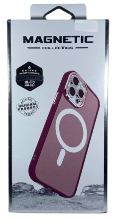  Накладка для Samsung Galaxy S23 Ultra Magsafe пластик бордовый
