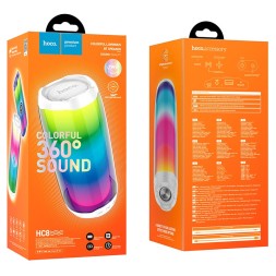 Bluetooth колонка Hoco Colorful TWS Speaker HC8 BT5.0/1800mAh/4ч/10Вт/TF/FM/USB/AUX белая