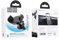 Держатель в автомобиль в воздуховод Hoco H14 с зажимом черный