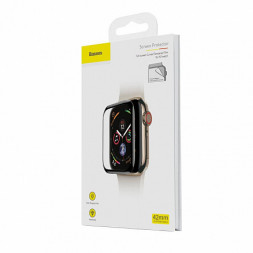 Защитное стекло Baseus 3D для Apple Watch &quot;42&quot; (SGAPWA4-F01) черное