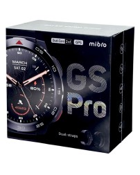 Умные часы Mibro GS Pro (XPAW013) c русским языком + 2 ремешка черные