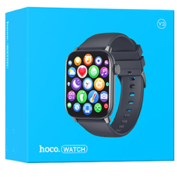 Смарт-часы Hoco Y3 Smart Watch 1.69&quot;/240х285/220mAh/72ч/BT5.0 черные