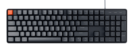  Механическая проводная клавиатура Xiaomi Wired Mechanical Keyboard Red Switch (JXJP01MW) черная