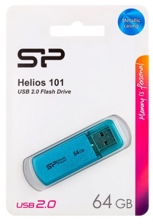  USB флеш накопитель Silicon Power 64GB Helios 101 Blue