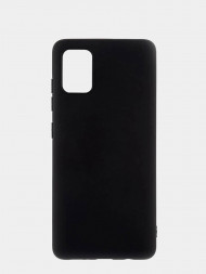 Чехол-накладка для Samsung Galaxy A51/M40S силикон матовый черный