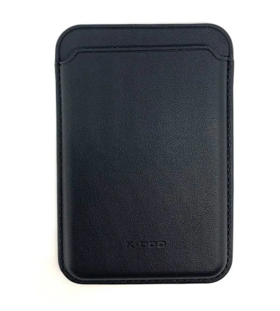  Кожаный чехол-бумажник для карт и визиток K-DOO MagSafe Wallet для i-Phone черный