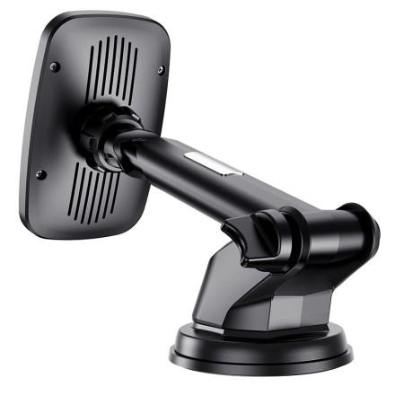  Держатель c беспроводной зарядкой на торпеду/воздуховод Borofone BH35 15W магнитный черный