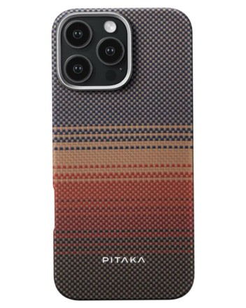  Накладка для i-Phone 16 Pro 6.3&quot; Pitaka Tactile Woven case (Sunset)