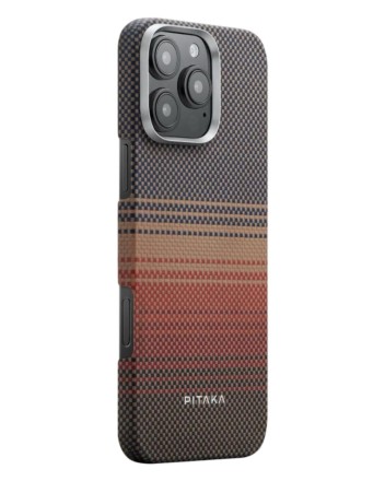  Накладка для i-Phone 16 Pro 6.3&quot; Pitaka Tactile Woven case (Sunset)