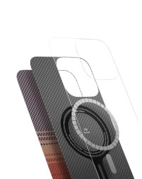 Накладка для i-Phone 16 Pro 6.3&quot; Pitaka Tactile Woven case (Sunset)