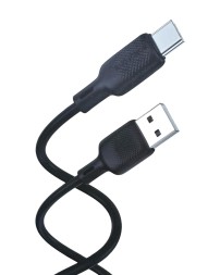 Usb Кабель-зарядка Type-C Borofone BX113 3A 3м силиконовый черный
