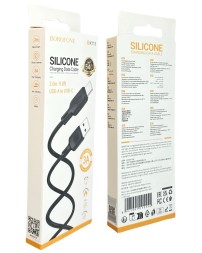 Usb Кабель-зарядка Type-C Borofone BX113 3A 3м силиконовый черный
