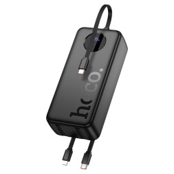 Powerbank Hoco J132B 30000mAh 1USB/1C с кабелем Type-C/Lightning черный