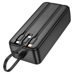 Powerbank Hoco J132B 30000mAh 1USB/1C с кабелем Type-C/Lightning черный