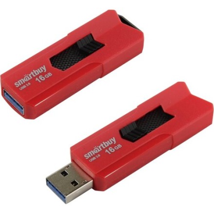  3.0 USB флеш накопитель Smartbuy 16GB Stream Red (SB16GBST-R3)