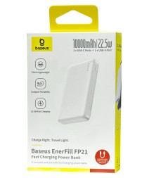 Powerbank Baseus EnerFill FP21 10000mAh 3A 1USB/2C (P1008210D213-00) белый