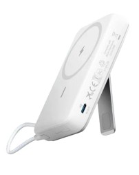 Powerbank с беспроводной зарядкой Anker Zolo (A1685) 10000mAh 30W 1USB/1C с проводом Type-C белый