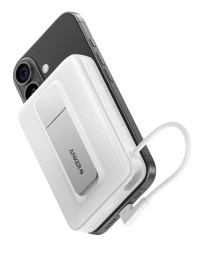 Powerbank с беспроводной зарядкой Anker Zolo (A1685) 10000mAh 30W 1USB/1C с проводом Type-C белый