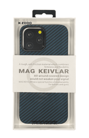  Накладка MagSafe для i-Phone 13 Pro K-Doo Mag Kevlar пластик синяя