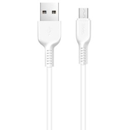 Usb Кабель-зарядка Micro Hoco X20 Flash 2.4A 1м силиконовый белый