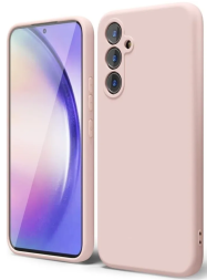 Накладка для Samsung Galaxy S23 Silicone cover без логотипа пудро