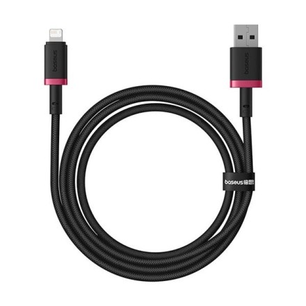  Usb Кабель-зарядка Lightning Baseus Dura Series 2.4A 1м (P10377801U01-01) красно-черный