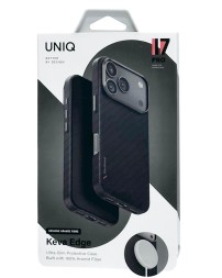 Накладка для i-Phone 17 Pro Uniq Keva Edge Magsafe черная