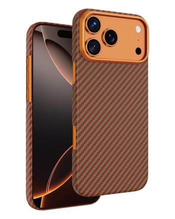  Накладка для i-Phone 17 Pro Keephone Kevlar Diago MagSnap оранжевый