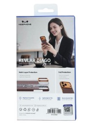 Накладка для i-Phone 17 Pro Keephone Kevlar Diago MagSnap оранжевый