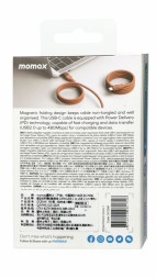 Usb Кабель-зарядка Type-C на Type-C Momax Mag.Link 100W DC35M 1м оранжевый