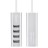  USB2.0 хаб Hoco HB1 4 порта серебристый