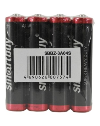  Батарейка солевая Smartbuy R03/4S (60/600) SBBZ-3A04S