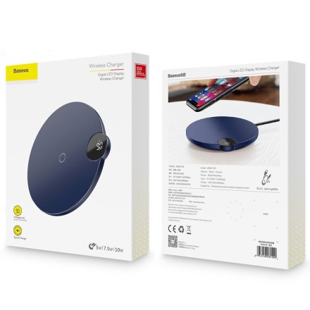  Беспроводное зарядное устройство Baseus Wireless Charger WXSX-03 синее
