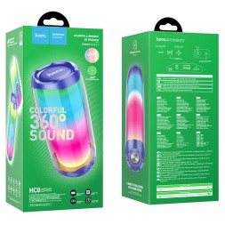 Bluetooth колонка Hoco Colorful TWS Speaker HC8 BT5.0/1800mAh/4ч/10Вт/TF/FM/USB/AUXсиняя