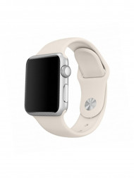 Сменный браслет силиконовая для Apple Watch 38mm бежевый