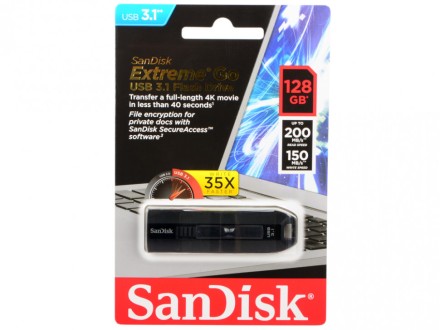  3.1 USB флеш накопитель SanDisk 128GB CZ800 Extreme GO (SDCZ800-128G-G46)