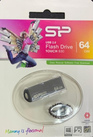  USB флеш накопитель Silicon Power 64GB Touch 830 Silver