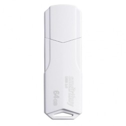 USB флеш накопитель Smartbuy 64GB Clue White (SB64GBCLU-W)