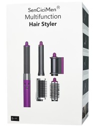 Мультистайлер SenCiciMen X9 EU( европейской вилкой) Насадок 4шт розовая